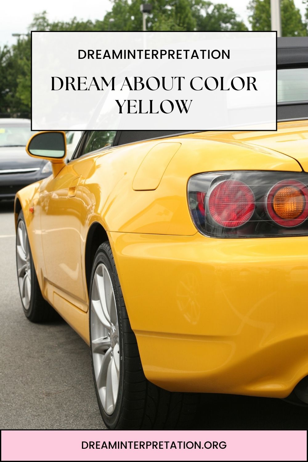 Dream About Color Yellow pin