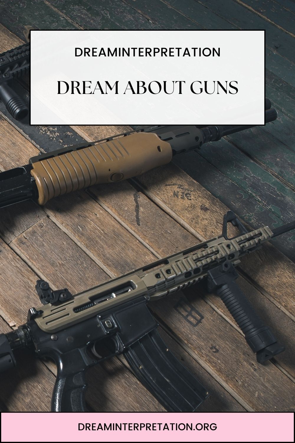 Dream About Guns pin 