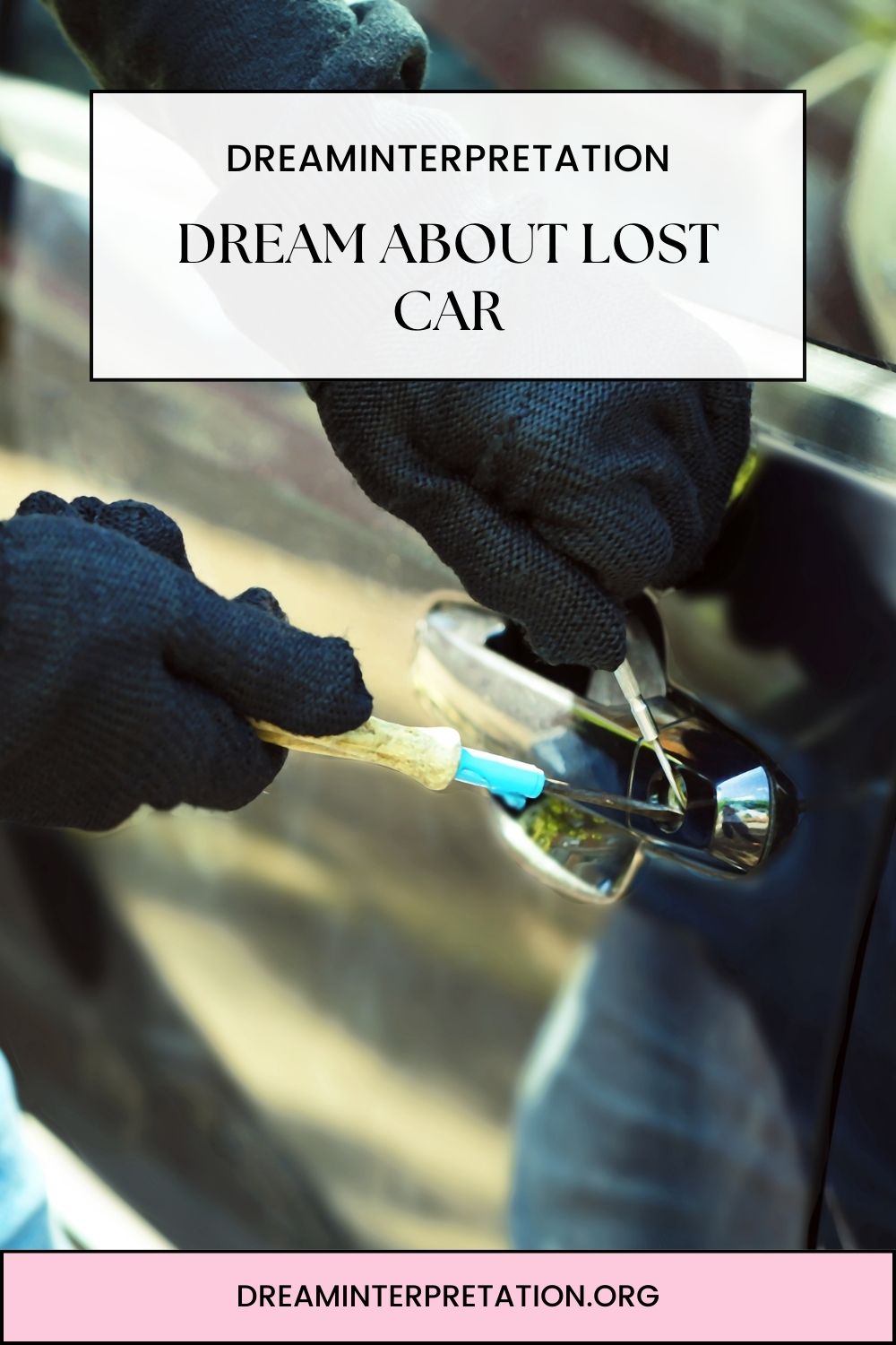 Dream About Lost Car pin