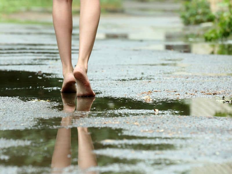 Dream about Walking Barefoot on Wet Ground