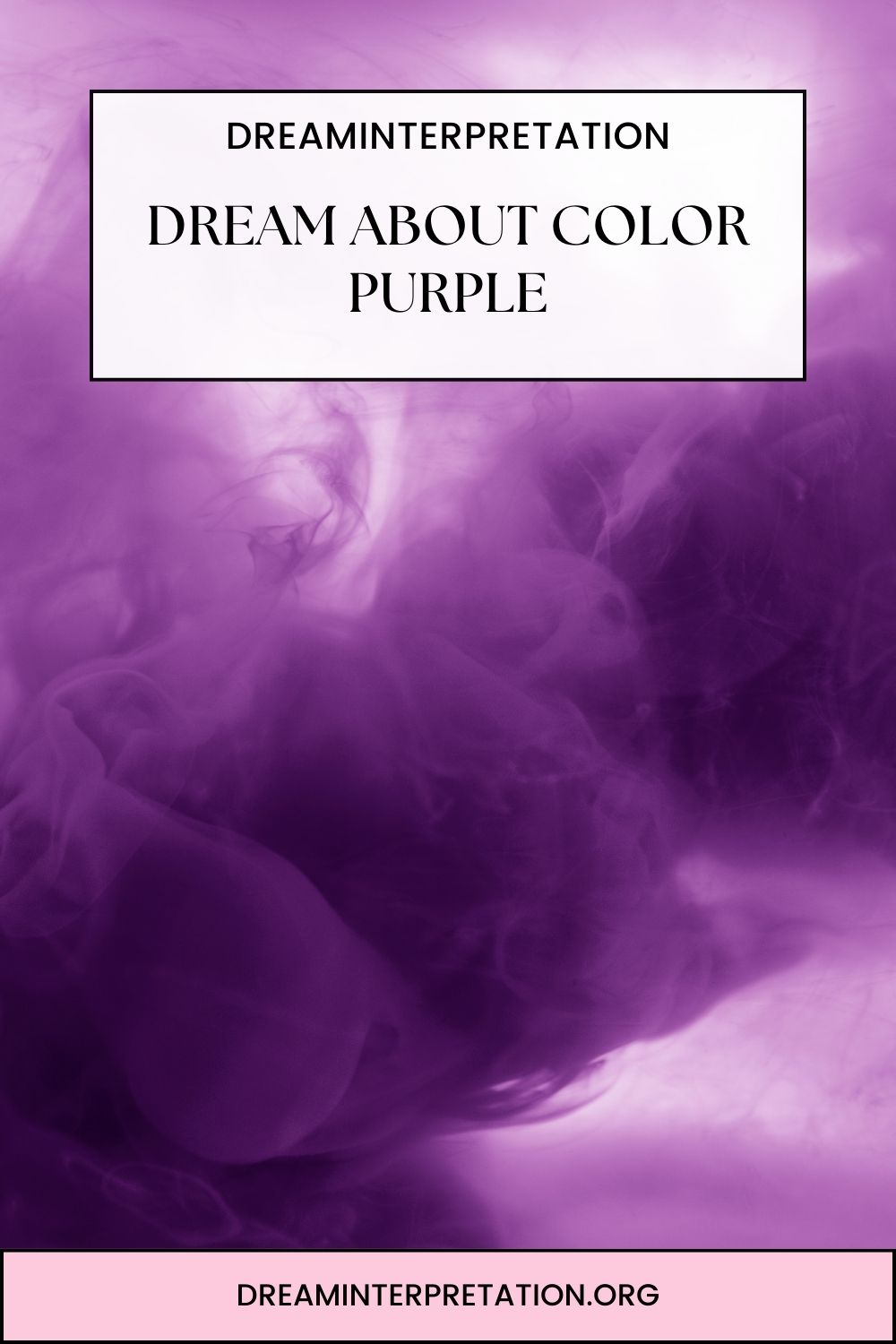 Dream About Color Purple pin 1