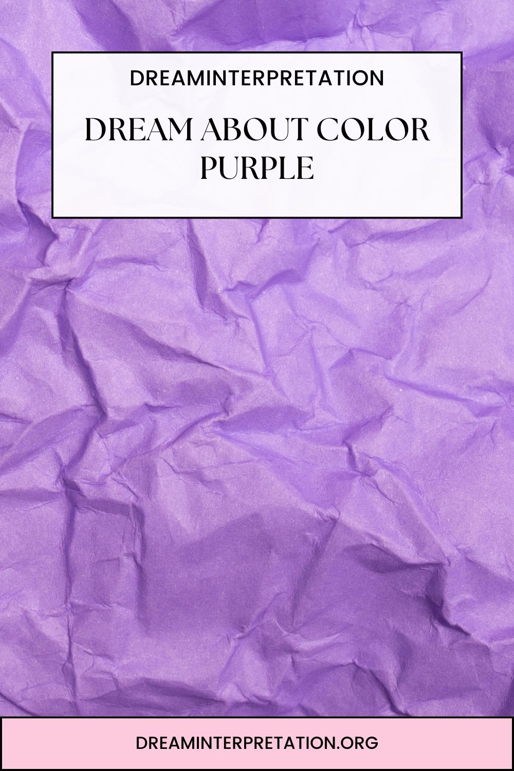 Dream About Color Purple pin 2