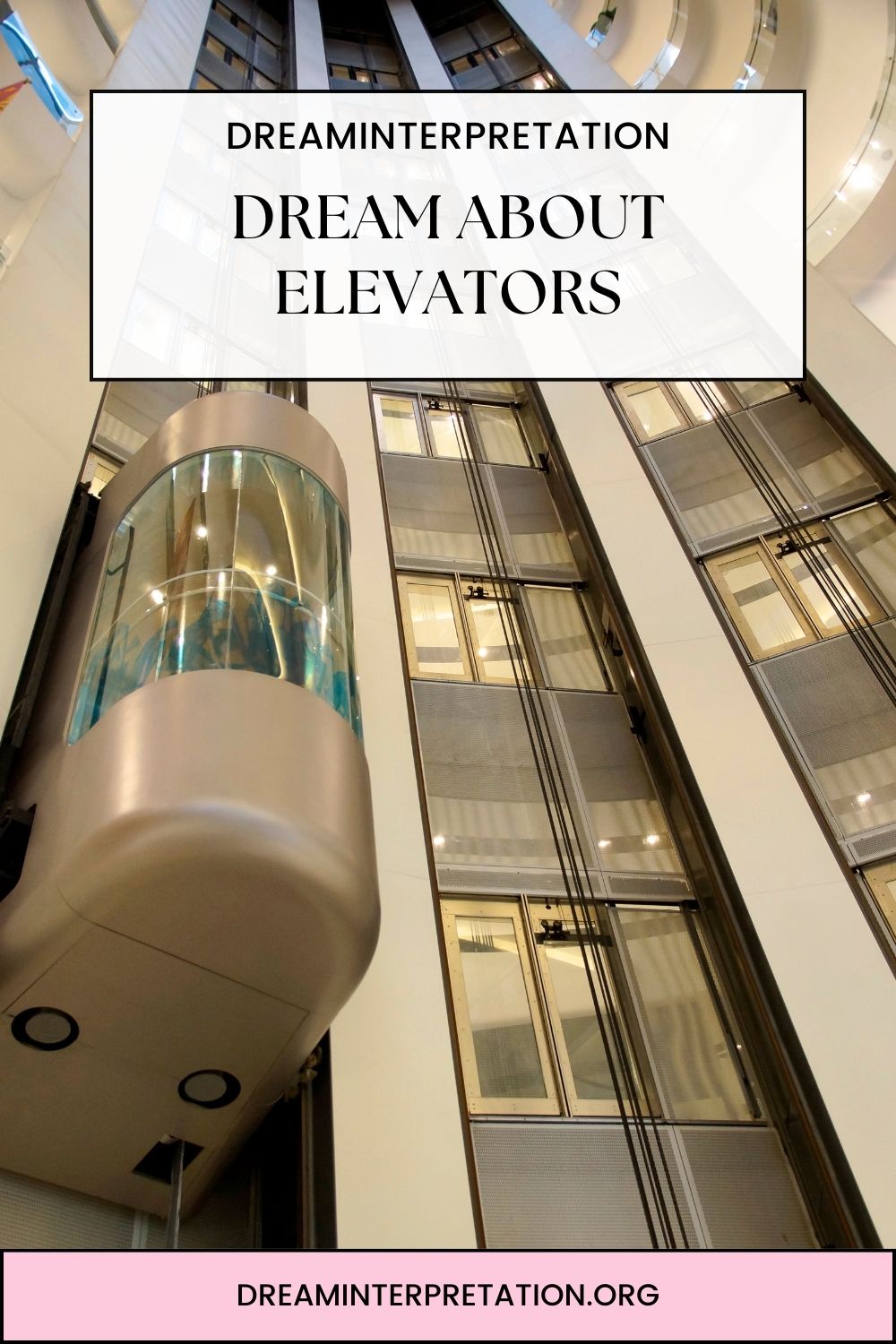 Dream About Elevators pin 1