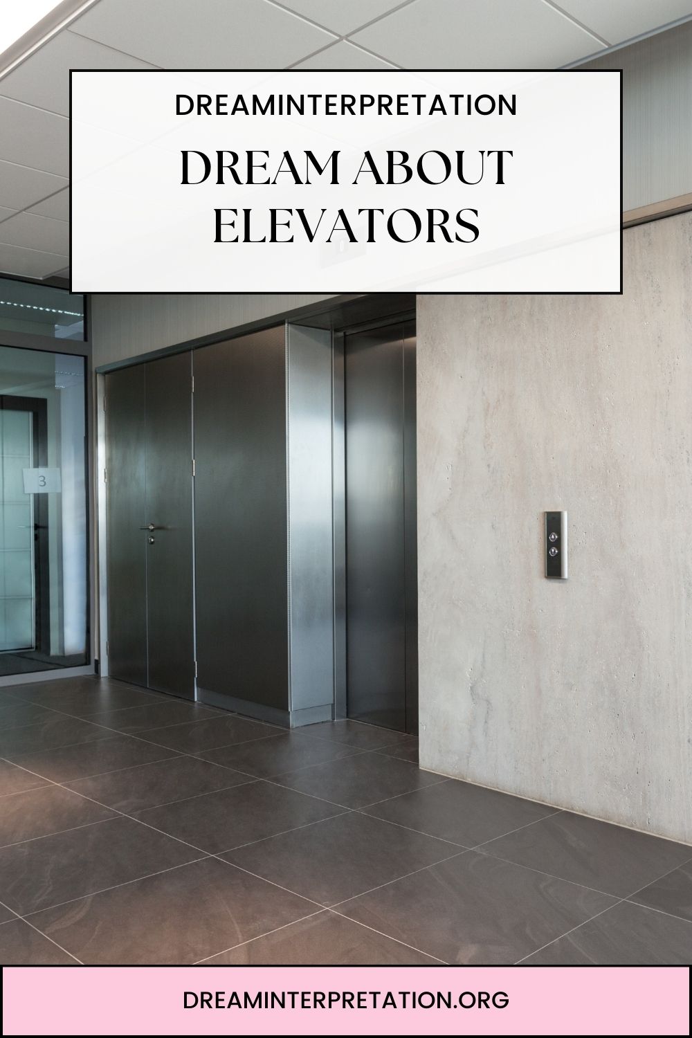Dream About Elevators pin 2
