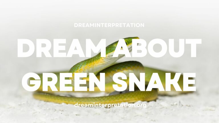 Dream About Green Snake? (Interpretation & Spiritual Meaning)