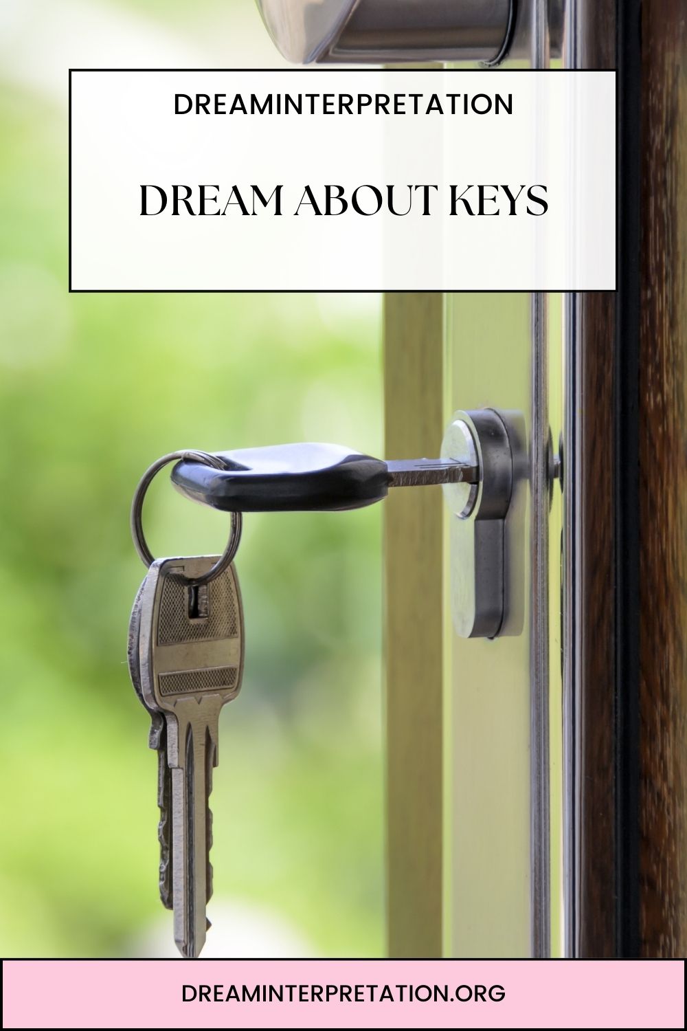 Dream About Keys pin 1