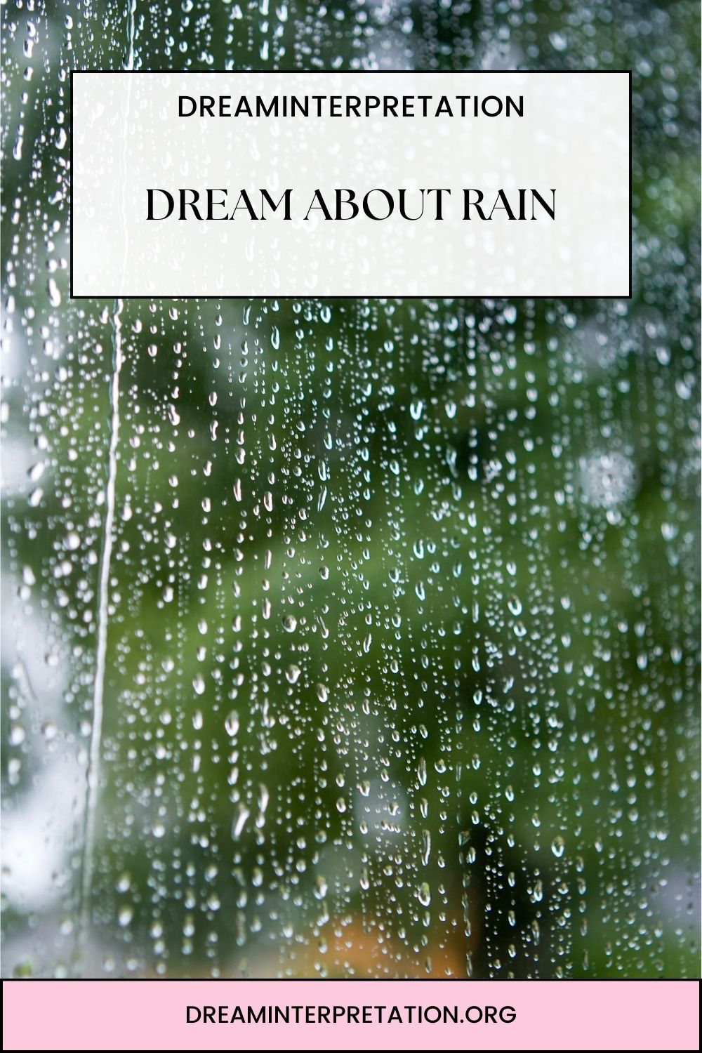 Dream About Rain pin1