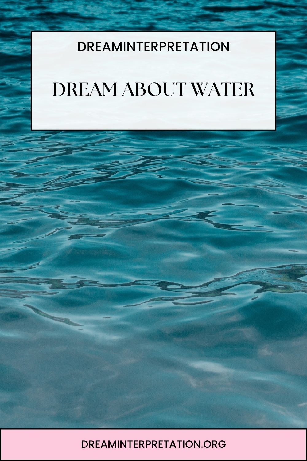 Dream About Water pin 2