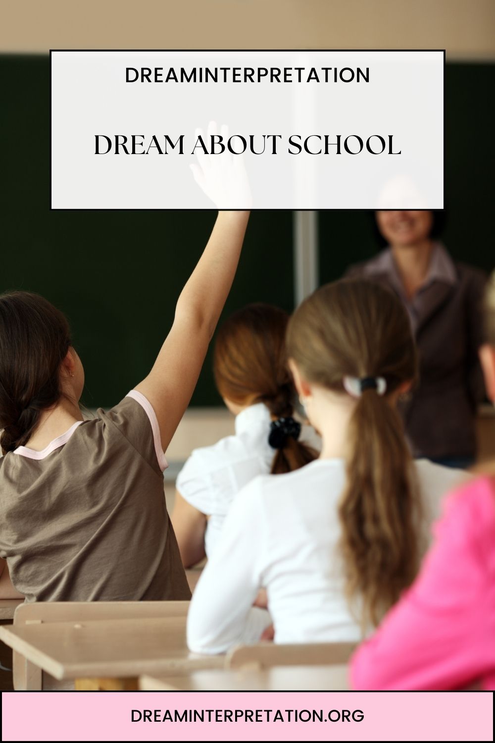 Dream about School pin 1
