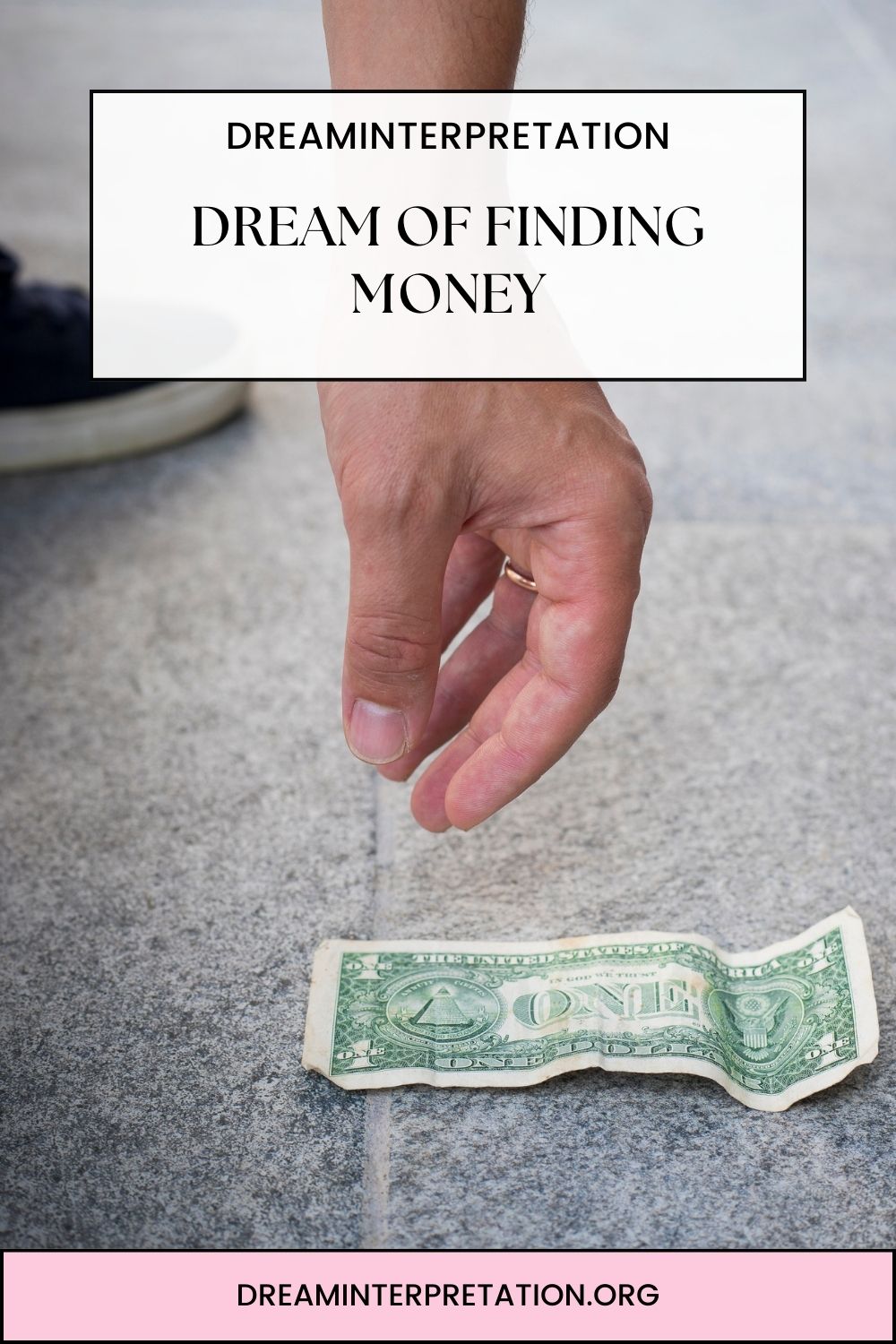 Dream of Finding Money pin 1
