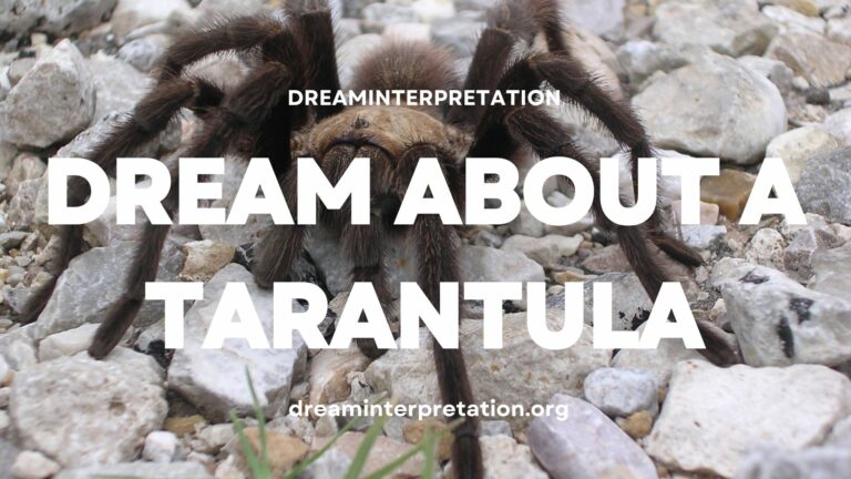 Dream About A Tarantula (Interpretation & Spiritual Meaning)