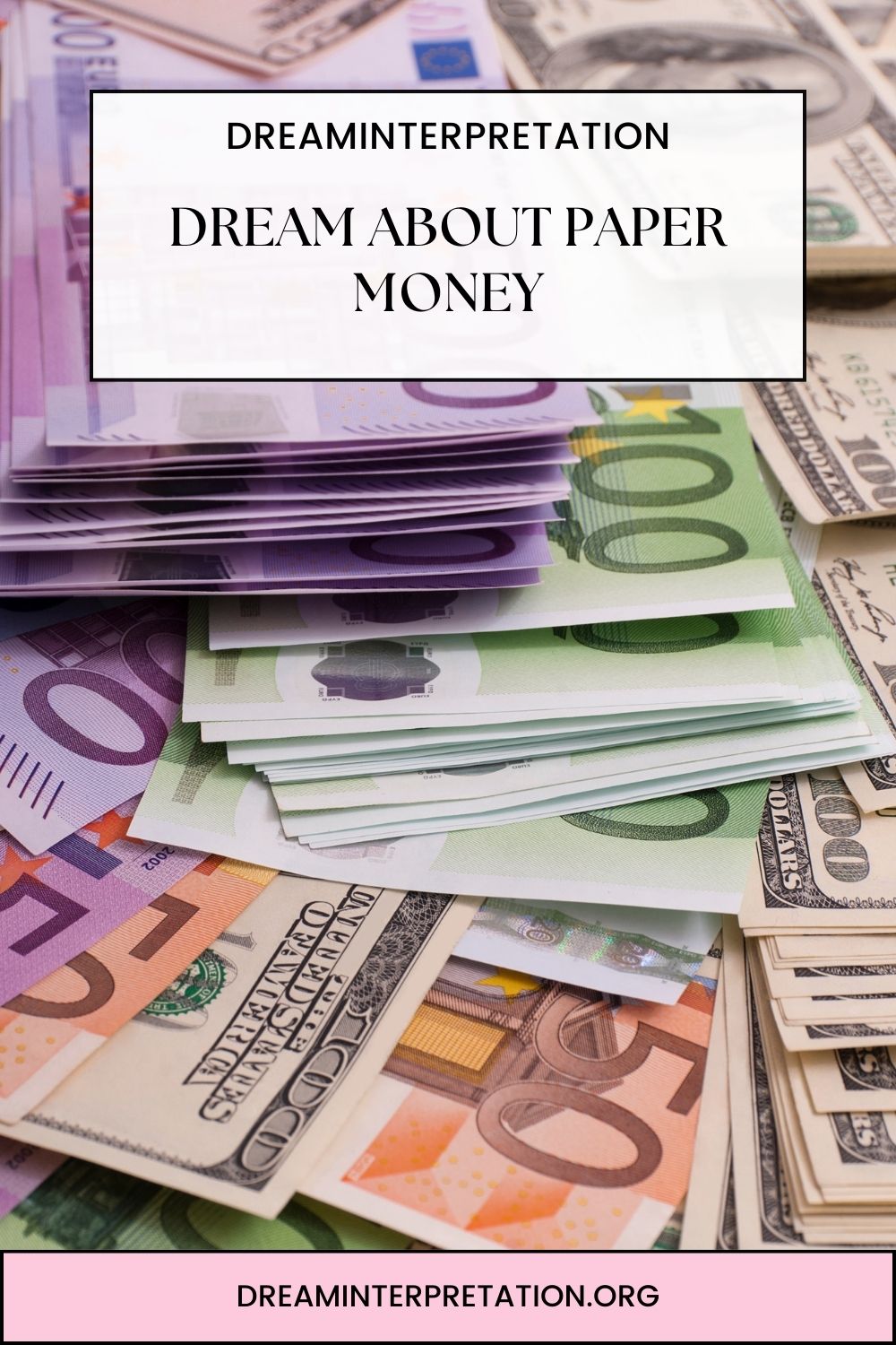 Dream About Paper Money pin 1