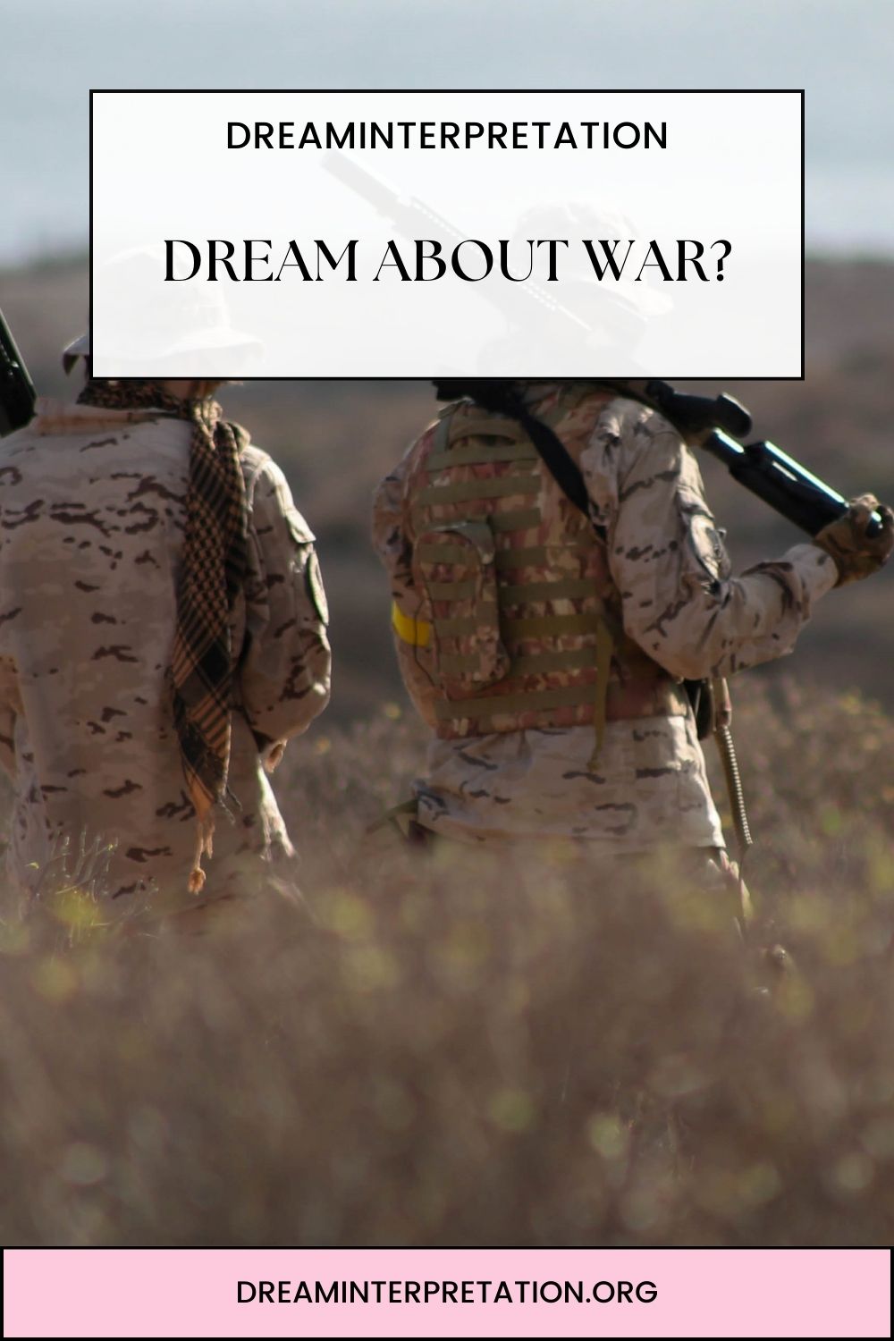 Dream About War pin 2