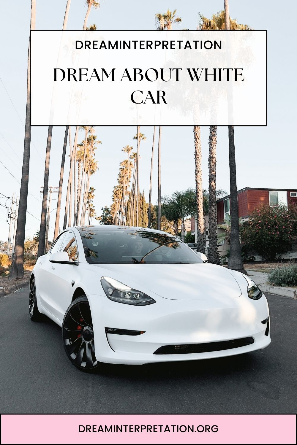 Dream About White Car pin1