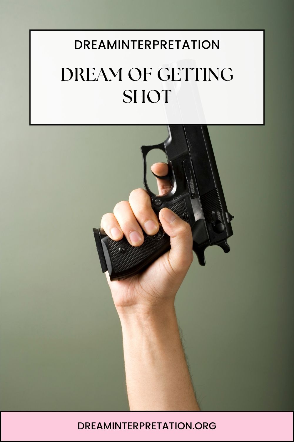 Dream Of Getting Shot pin2