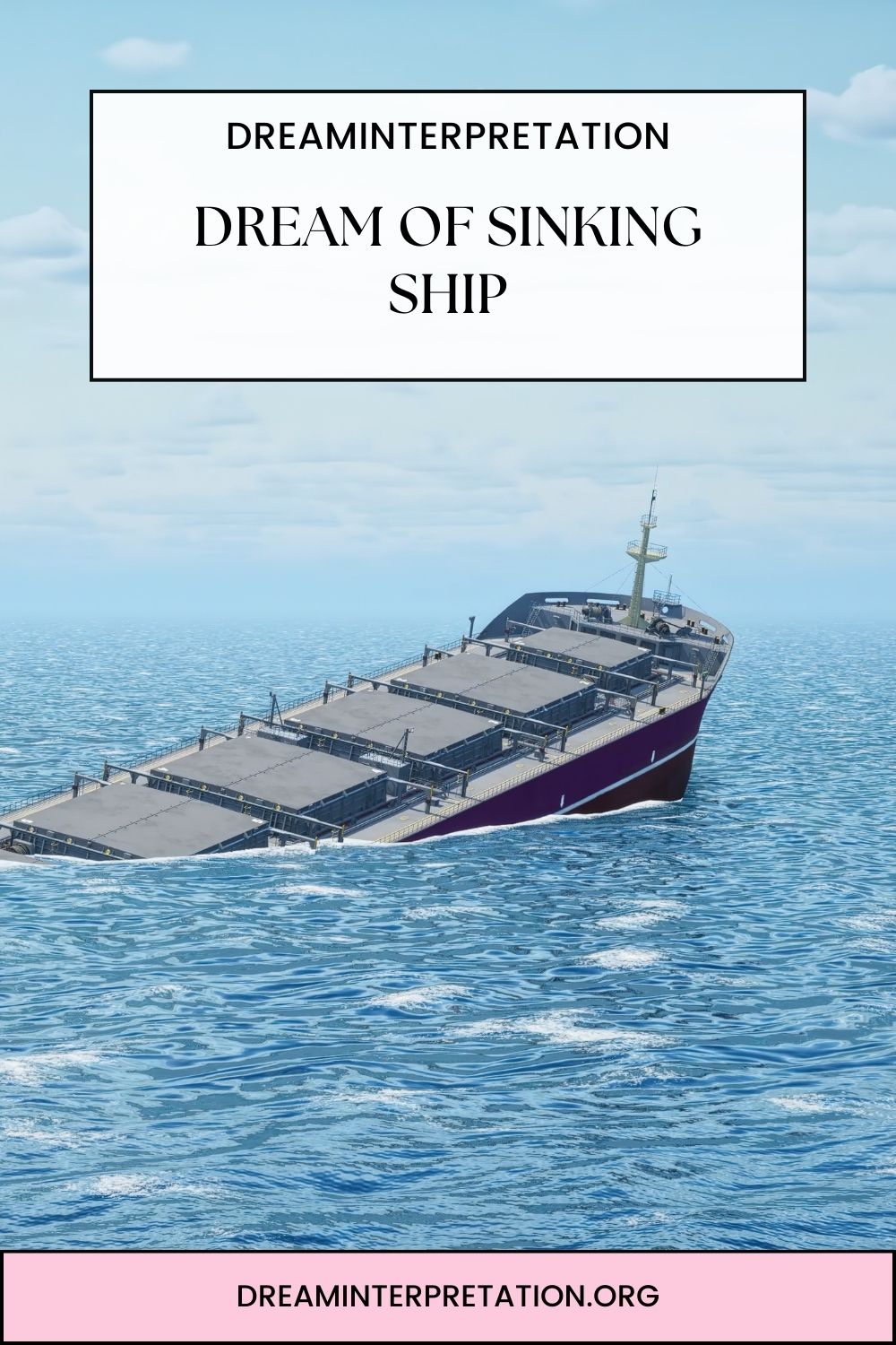 Dream Of Sinking Ship pin1