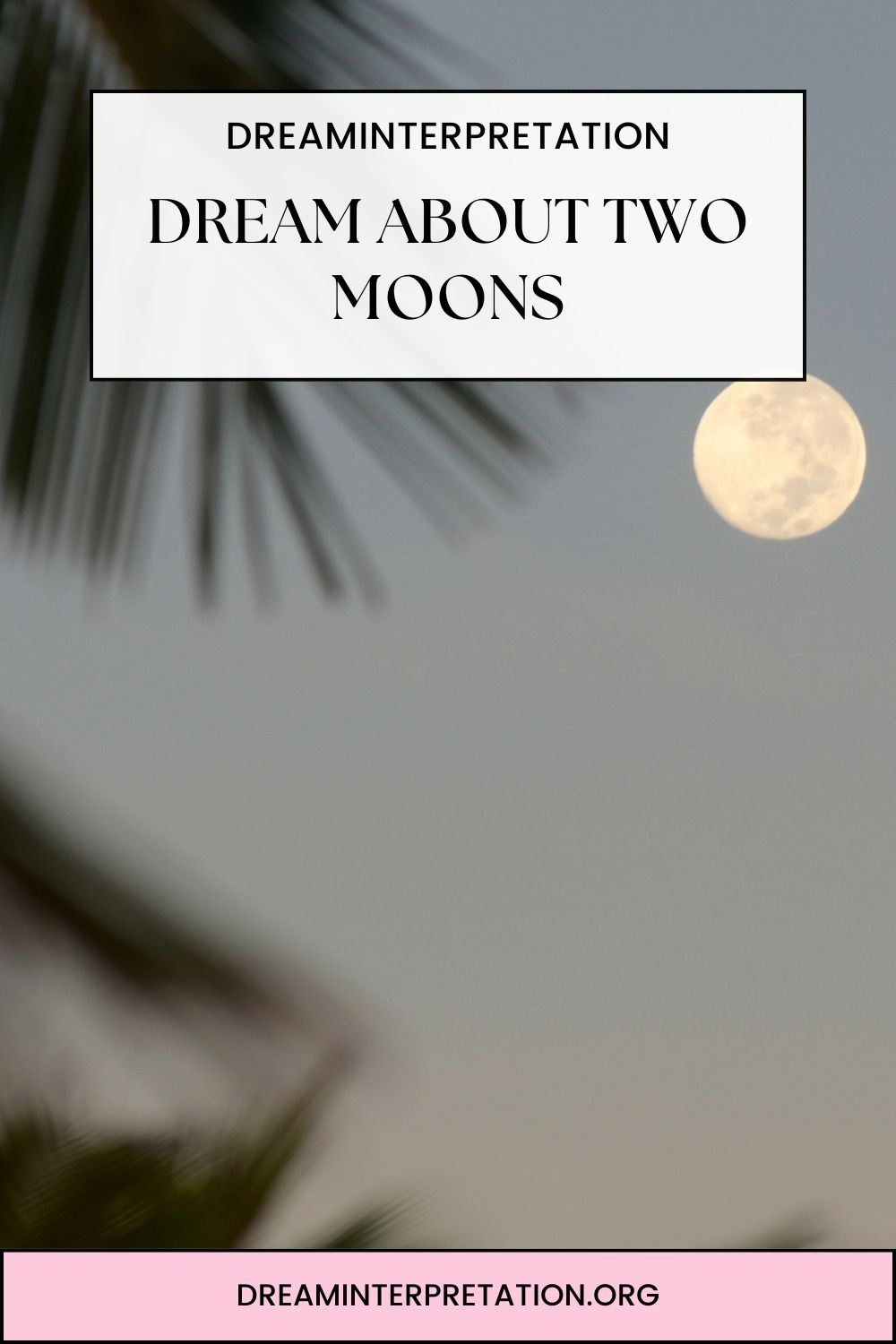 Dream about Two Moons pin 1