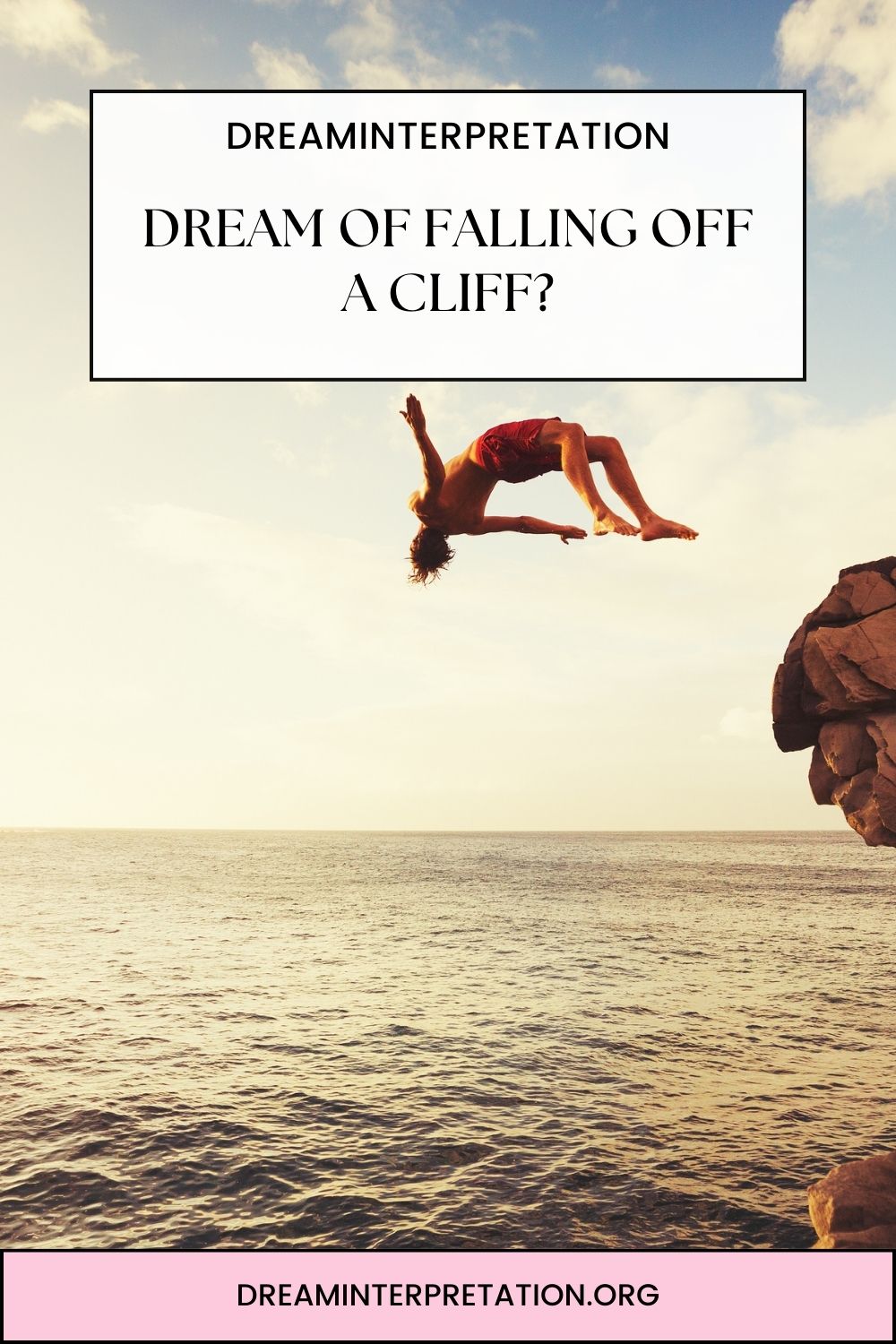 Dream of Falling Off A Cliff pin 1