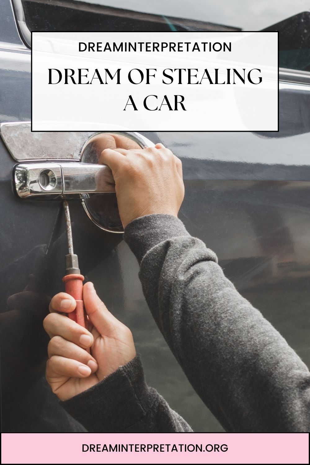 Dream of Stealing a Car pin 2